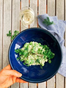 Frühlings-Risotto mit jungen Erbsen, Bohnen und grünem Spargel 25
